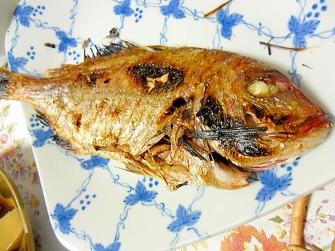 鯛の塩焼き　お祝いに